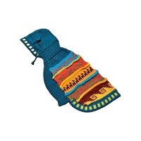 Sudadera con capucha para perro inspirada en las líneas de Nazca con agujeros de correa, tallas hechas a mano con la mejor alpaca peruana