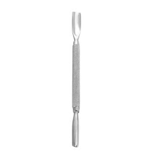Pousse-ongles double extrémité en acier inoxydable pour manucure avec poignée texturée - Product Image 1