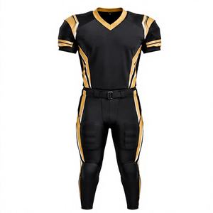 Conjunto de Jersey de Fútbol Americano para Hombre, Blanco con Degradado Azul Marino, Cuello en V, Manga Corta, Impresión Sublimada, Absorbe la Humedad, Ajuste Ceñido - Product Image 5