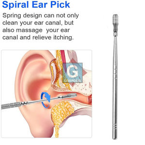 Outil de nettoyage d'oreilles de qualité supérieure, cure-oreille pour l'élimination du cérumen, kit de nettoyage d'oreilles - Product Image 4