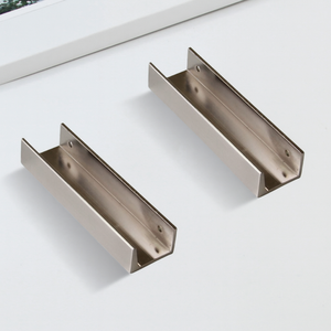 Poignée de meuble moderne minimaliste en acier inoxydable brossé en forme de U pour commode, quincaillerie durable pour chambre et salon - Product Image 2