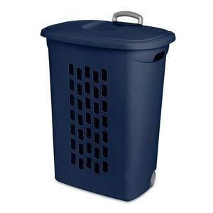 Set di 2 Cesti Portabiancheria Bianchi in Plastica con Ruote, Soluzione Comoda e Pratica per la Tua Casa - Product Image 4