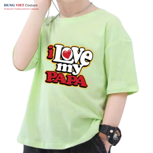 Vente en gros T-shirt graphique surdimensionné à épaules tombantes pour enfants garçons filles bébé en coton vierge - Product Image 2