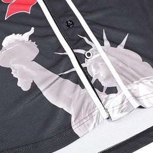 Maillot de baseball personnalisé par sublimation - T-shirt d'équipe en maille respirante - Uniforme de performance entièrement boutonné pour l'athlétisme - Product Image 3