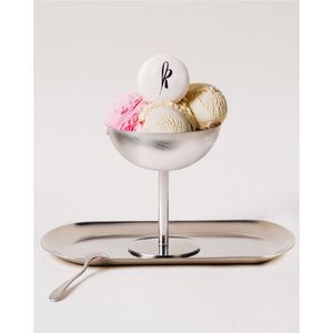 Moderno Plato de Metal Plateado para Helado, Tazón de Postre con Pedestal, Plato Duradero para Sundae, Vajilla para Hotel, Restaurante, Bar, Tazón para Aperitivos - Product Image 5