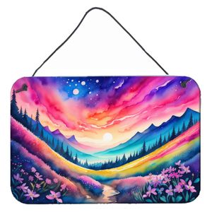 New Multicolor Phlox Wall Door <b>Hanging</b> Prints Aluminum Metal Sign <b>for</b> Kitchen <b>Bar</b> Bathroom <b>Home</b> Decor 8HX12W - Product Image 1