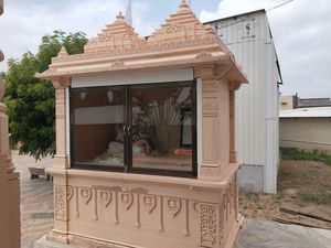 Indian Marble Pooja <b>Mandir</b> Design Marble Inlay <b>Mandir</b> with Dome Modern Marble Temple for Living Room - Product Image 6