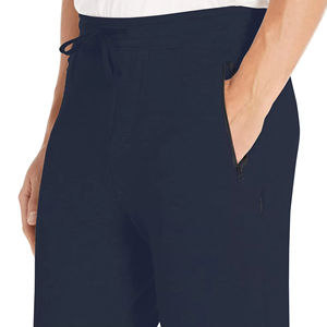 Pantalon de survêtement décontracté brodé, coupe droite large, style streetwear, avec rayures contrastantes, coupe ample, 100% coton, imperméable, vente en gros - Product Image 4