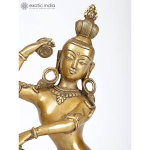 16 pouces Lord Shiva Dancing Sculpture en laiton Statue élégante - Product Image 3