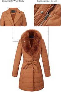 แจ็คเก็ตบับเบิ้ลทรงสลิมสำหรับผู้ชาย,เสื้อแจ็คเก็ตโพลีเอสเตอร์100% ทรงหลวมเข้ารูปยาวปานกลางพองแฟชั่นฤดูใบไม้ร่วงและฤดูหนาว - Product Image 4