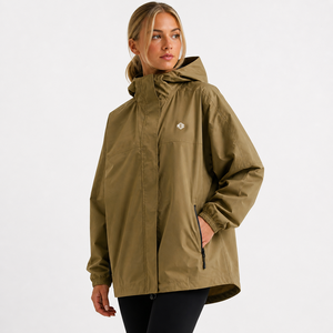 Veste imperméable à capuche oversize pour femme, veste streetwear personnalisée pour homme, manteau urbain coupe-vent pour les trajets quotidiens, vente en gros - Product Image 1