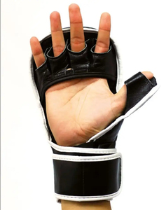 Guantes de Cuero Personalizados de Dedo Corto para Artes Marciales, Sparring, Sanda, Boxeo, MMA - Guantes Sólidos para Uso en Exteriores, Servicios OEM - Product Image 2
