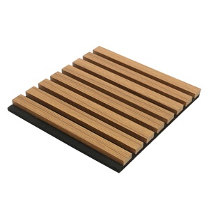 Panneaux muraux acoustiques modernes en lattes de bois avec support insonorisant pour la décoration intérieure, les bureaux, les studios et les maisons - Product Image 3