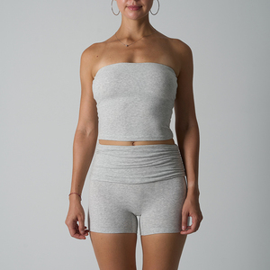 Conjuntos de Yoga de Alto Impacto Más Vendidos, Novedad: Sujetador Deportivo con Espalda Cruzada y Sensación de Segunda Piel, Conjunto de 2 Piezas de Ropa Deportiva para Mujer - Product Image 5