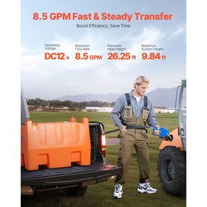 "12V/24V Diaphragm <b>Electric</b> <b>Water</b> <b>Pump</b> 8.5 GPM 58 Gallon Tank Automatic Self-Priming Nozzle Kit" - Product Image 4
