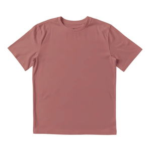 T-shirt à manches courtes pour homme, couleur unie, col rond, coupe classique, tricoté, décontracté, violet - Product Image 3