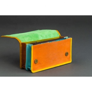 Real Handmade Recycled Animal Print Fur Leather Women Clutch Stylish Stubby Rainbow Color Multiuse Purse ATM <b>Card</b> <b>Holder</b> <b>Wallets</b> - Product Image 5