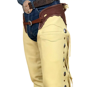BAND BROTHERS Chaps pour hommes en cuir véritable de qualité supérieure, style western, design personnalisé, confortables, respirants, couleur personnalisée - Product Image 5