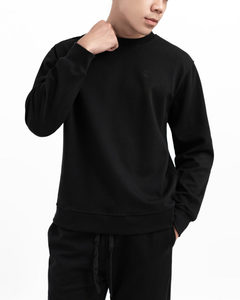 TST 9188.1 Premium CVC Double Knit Spring Breathable Anti-shrink 240g Men's <b>Pullover</b> <b>Sweater</b> - Product Image 3