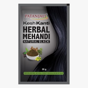 Poudre de henné naturelle Patanjali Kesh Kanti Herbal Mehandi pour la coloration des cheveux noirs et les soins capillaires - Product Image 1