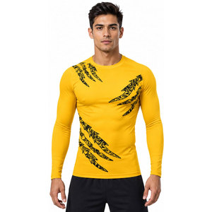 Training <b>Men</b> <b>Compression</b> <b>Shirt</b> Sweat Wicking Athletic Gym Exercise Flexible Sportswear High Performance <b>Men</b> <b>Compression</b> <b>Shirt</b> - Product Image 4
