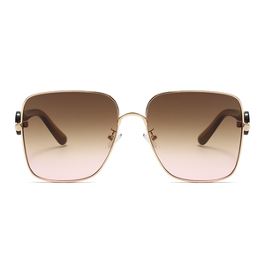 RTS Fashion Designs Luxury <b>Large</b> Square Metal <b>Frame</b> UV Protection Sunglasses 2026 for Women Men Trending - Product Image 2