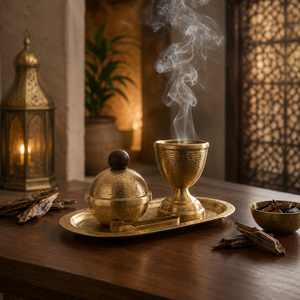 2026 New Arrival Printed Wood Metal Arabic <b>Bakhoor</b> Burner <b>Oud</b> Holder Decorative Mabkhara Special For Ramadan Eid Gift Home Decor - Product Image 5