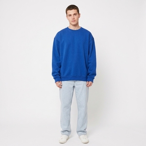Sudadera Extra Grande para Hombre, Cuello Redondo, Sudadera de Forro Polar Bordada de Alto Rendimiento para Invierno, con Logotipo Personalizado - Product Image 2