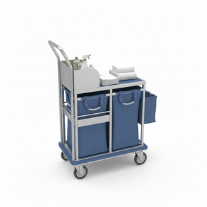 Chariot à linge commercial pour hôtel, pour le transport de linge de maison, marque OEM, origine Chine - Product Image 2