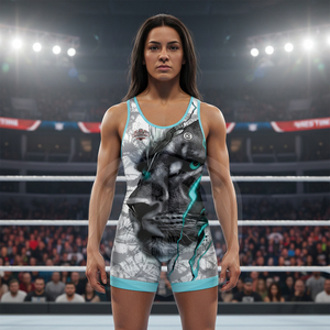 Combinaisons de lutte sublimées confortables et de haute qualité avec logo personnalisé, fabriquées en usine, vêtements de sport pour la lutte - Product Image 5