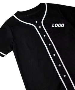 Unisex White Baseball Jersey Short Sleeve Button Front Logo Print Breathable Polyester Adult <b>Sport</b> <b>Apparel</b> - Product Image 4