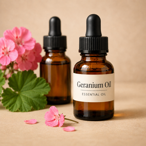 Fournisseurs d'huiles essentielles en gros, huile parfumée naturelle au geranium pour la parfumerie, la fabrication de savons et de bougies, fabrication en vrac - Product Image 1