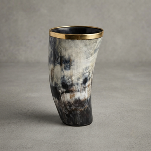 Buffalo Horn Eco-Friendly Handmade Horn <b>Glass</b> Drinking Cup <b>Tankard</b> Ale <b>Beer</b> Goblet Mead Tumbler Stein Wine Barware Natural - Product Image 5