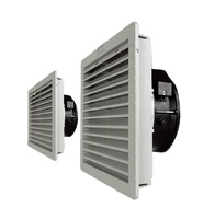Ventilateur de ventilation FFU IP55 120 mm avec filtre anti-poussière et grille de protection RAL7035