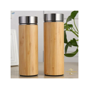 Natural Bamboo Water Bottles Eco Friendly Reusable Drink Bottle Sustainable Wooden Bottle for Travel Outdoor and Daily Use - Product Image 2