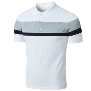 เสื้อโปโลผู้ชายคุณภาพสูง ผ้าฝ้ายผสมโพลีเอสเตอร์ สกรีนโลโก้ได้ตามต้องการ เสื้อกอล์ฟแฟชั่น เสื้อผ้ากีฬา เสื้อยืดคอปกสำหรับผู้ชาย - Product Image 3