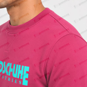 Sudadera de corte regular a la moda, cuello redondo, básica, mezcla de algodón, informal, deportiva, para la temporada de invierno, para hombre - Product Image 5