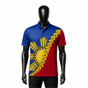 Nouvelle Arrivée 2026 – Polo Homme Personnalisé à Imprimé Tribal Polynésien, Respirant, Décontracté, Manches Courtes, Vêtement de Sport d'Été – Vente en Gros - Product Image 1