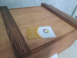 ลังไม้โชว์พร้อมเชือกสำหรับไวน์ผลไม้หรือเป็นของขวัญของตกแต่งบ้าน - Product Image 5