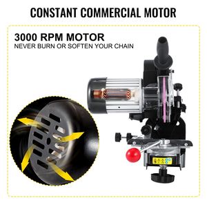 Affilacatene Elettrico Professionale da 230W, 3000 RPM, Affilatrice per Lame Regolabile Multi-Angolo, Affilacoltelli Elettrico - Product Image 4