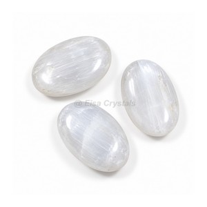 Pierre de Sélénite en Gros, Pierre de Palmier Naturelle Polie, Cristal de Guérison, Pierre de Massage Ovale, REIKI, Exportateur et Fabricant en Gros - Product Image 1