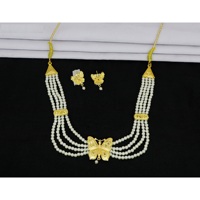 Conjunto de Collares de Aleación Chapados en Oro de Diseño Morison para Mujer, Joyería Étnica Tradicional para Bodas, Fiestas y Eventos Festivos