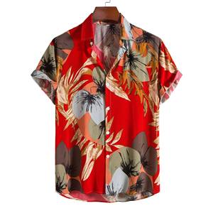 เสื้อฮาวายโพลีเอสเตอร์ขายส่ง พิมพ์ลายตามสั่ง แขนสั้น เสื้อลำลองผู้ชาย เสื้อฤดูร้อน เสื้อชายหาด - Product Image 4