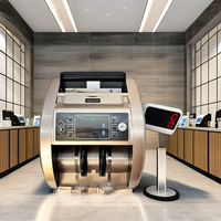 Machine à compter l'argent SM-3000V, qualité professionnelle, tri automatique, 1000 pièces/min, détecteur de faux billets multi-devises PKR/AED/USD/EUR