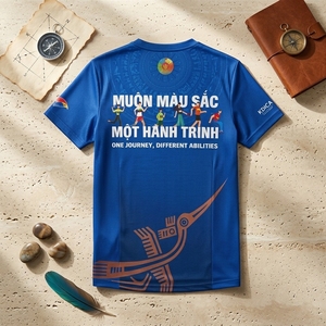 เสื้อยืดกีฬาแห้งเร็วสำหรับการแข่งขันวิ่งและการมีส่วนร่วมในกิจกรรมชุมชน - Product Image 6