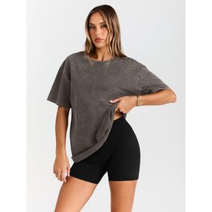 Camisetas Gráficas Personalizadas de Verano 2025 Estilo Y2K para Mujer, Top de Seda Vintage de Talla Grande, Estilo Grunge, Básico, Informal, de Manga Corta - Product Image 1