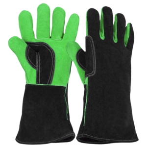 ถุงมือเชื่อมหนังวัวแท้เสริมแรงพิเศษ ป้องกันการเสียดสี ถุงมือป้องกันภัยส่วนบุคคล ถุงมือนิรภัย - Product Image 3