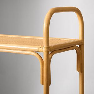 Estante de exhibición rústico de ratán para niños, estantería tejida para libros, mueble decorativo para cuarto de niños, perfecto para la decoración de la sala de juegos. - Product Image 4