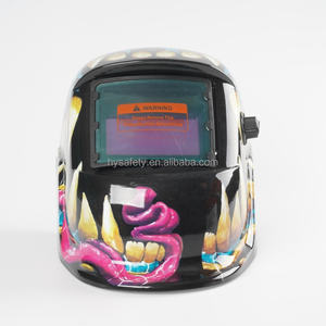 Suministros de soldadura automática con energía solar Control digital profesional <span class=keywords><strong>Casco</strong></span> de soldadura de oscurecimiento automático con iluminación LED - Product Image 4