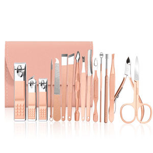 New YD Professional High-quality Colorful 7-Piece Mini <b>Manicure</b> Pedicure <b>Kit</b> Beginners Stainless Steel Tools 10-in-1 Nail Case - Product Image 1